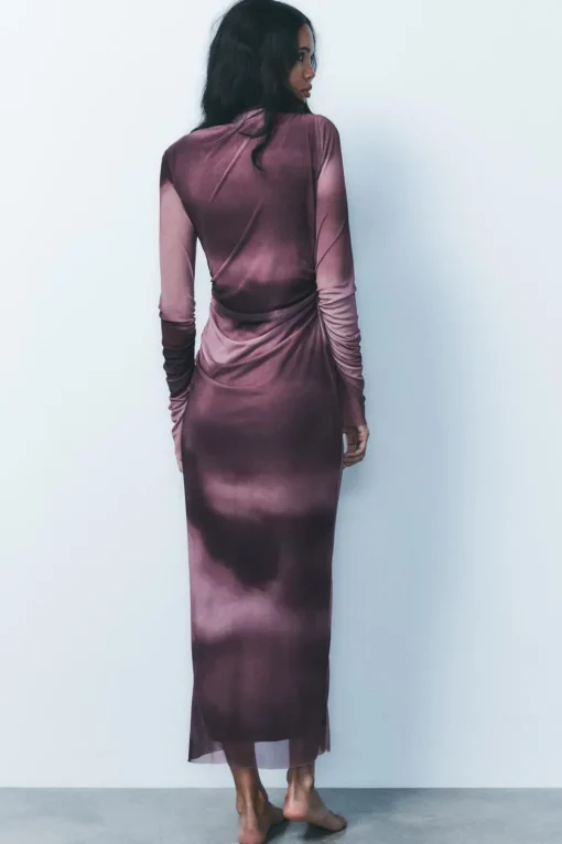 VESTIDO TUL DRAPEADO