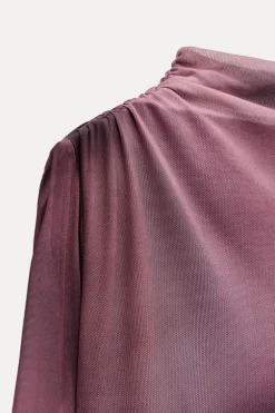 VESTIDO TUL DRAPEADO