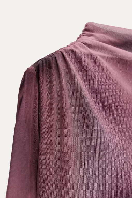VESTIDO TUL DRAPEADO