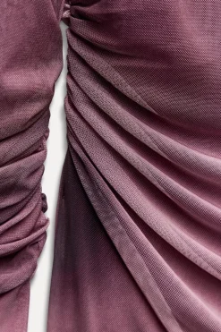 VESTIDO TUL DRAPEADO