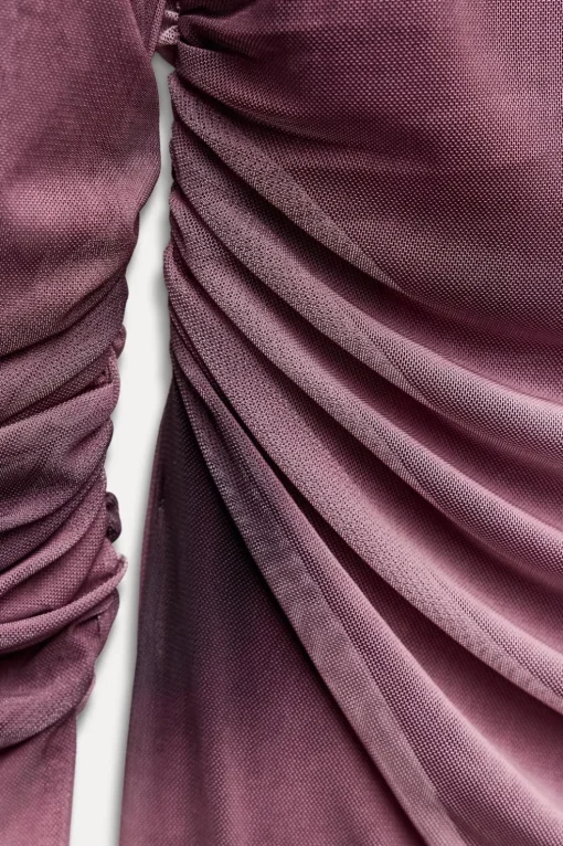 VESTIDO TUL DRAPEADO