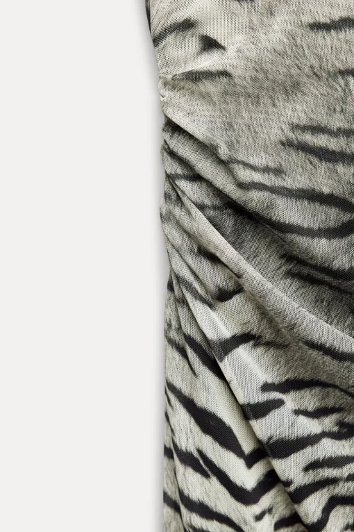 VESTIDO TUL ESTAMPADO ANIMAL