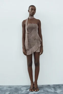VESTIDO TUL LENCERO ESTAMPADO ANIMAL