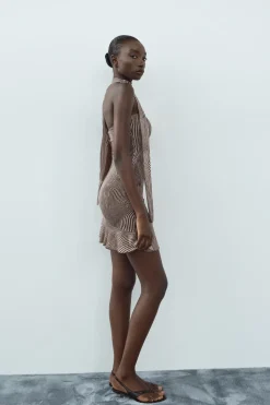 VESTIDO TUL LENCERO ESTAMPADO ANIMAL