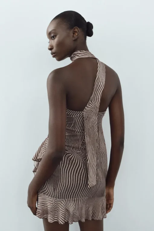 VESTIDO TUL LENCERO ESTAMPADO ANIMAL