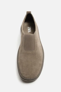 ZAPATILLA PIEL SIN CORDONES