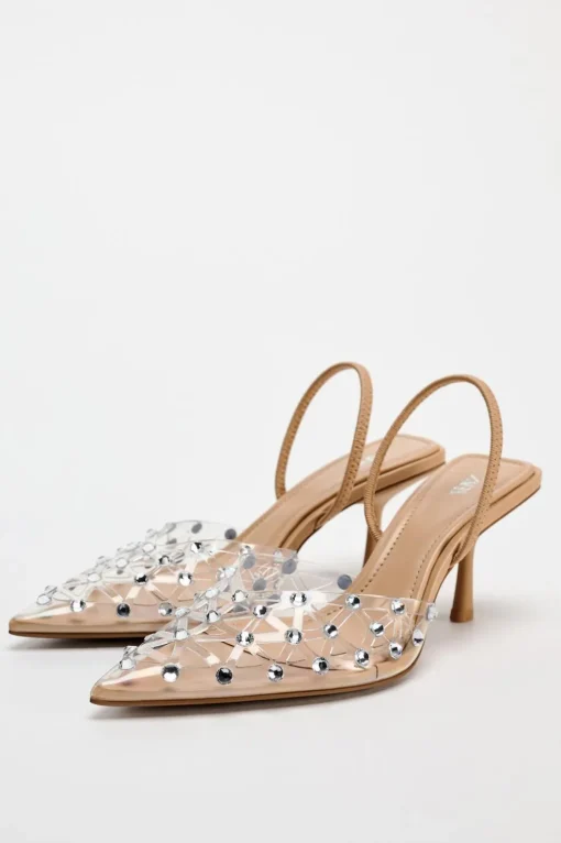 ZAPATO TACÓN DESTALONADO BRILLOS
