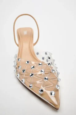 ZAPATO TACÓN DESTALONADO BRILLOS