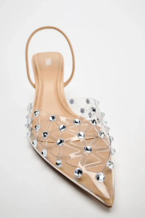 ZAPATO TACÓN DESTALONADO BRILLOS