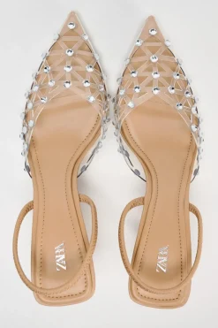 ZAPATO TACÓN DESTALONADO BRILLOS