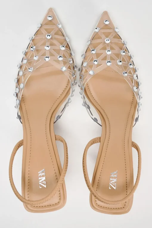 ZAPATO TACÓN DESTALONADO BRILLOS