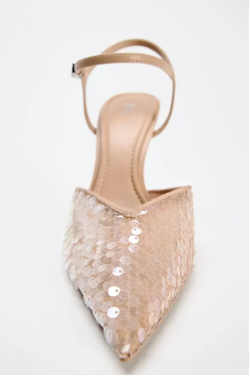 ZAPATO TACÓN DESTALONADO LENTEJUELAS