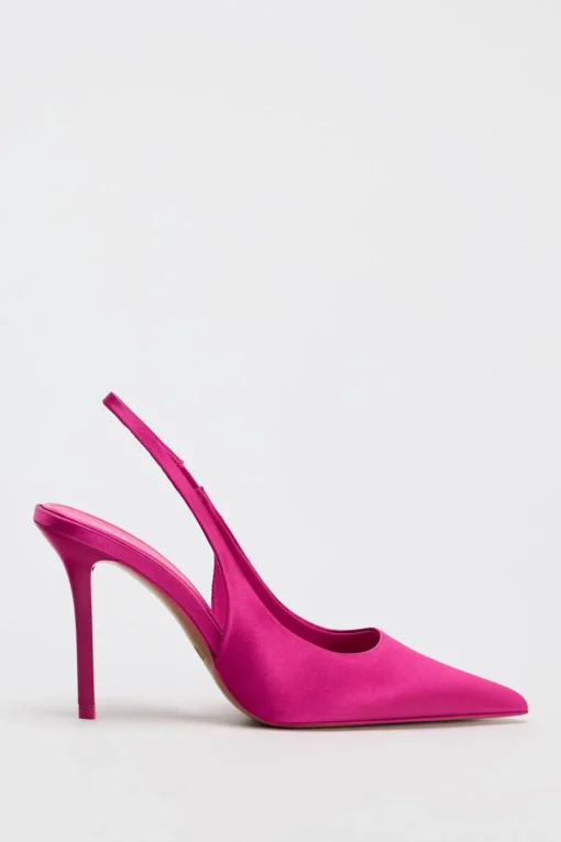 ZAPATO TACÓN DESTALONADO SATINADO