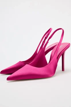 ZAPATO TACÓN DESTALONADO SATINADO