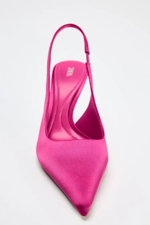 ZAPATO TACÓN DESTALONADO SATINADO