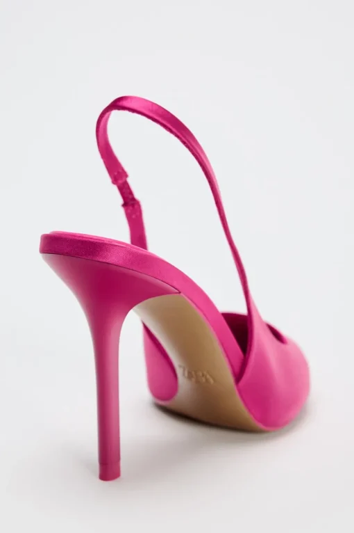 ZAPATO TACÓN DESTALONADO SATINADO
