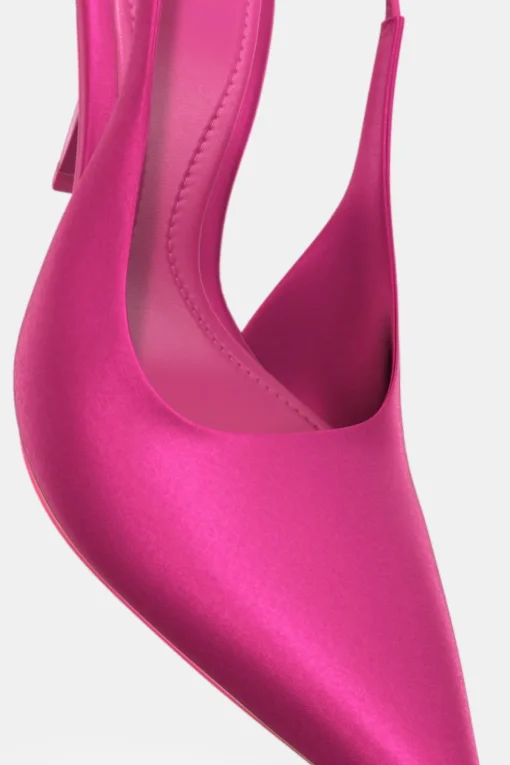 ZAPATO TACÓN DESTALONADO SATINADO