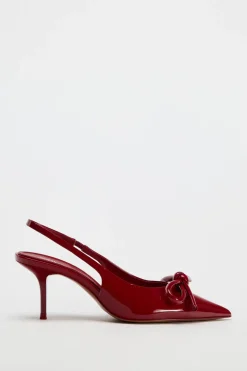 ZAPATO TACÓN LAZO ACHAROLADO