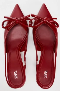 ZAPATO TACÓN LAZO ACHAROLADO