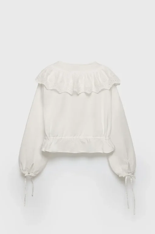 Z3D BLUSA ROMÁNTICA VOLANTE PUNTILLA