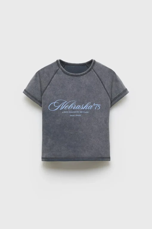 Z3D CAMISETA TEXTO NEBRASKA