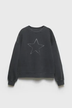 Z3D SUDADERA ESTRELLA TACHAS