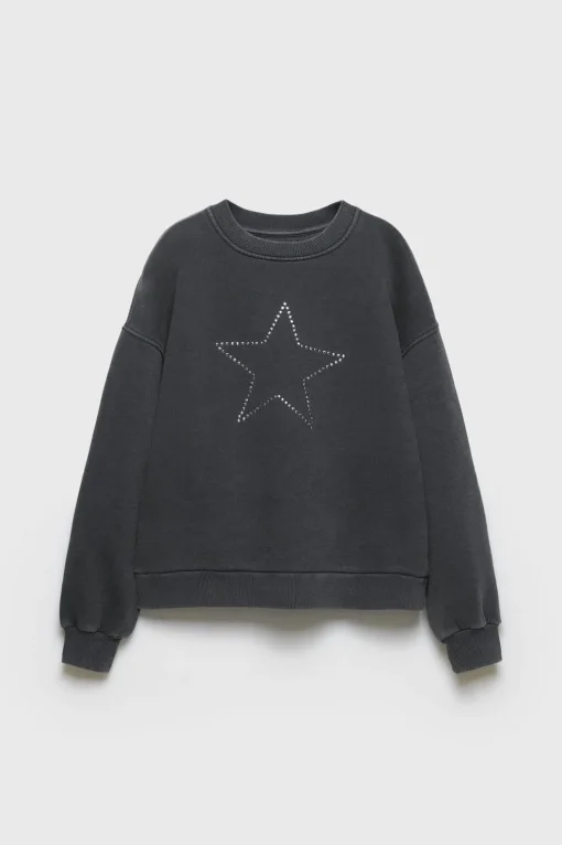 Z3D SUDADERA ESTRELLA TACHAS
