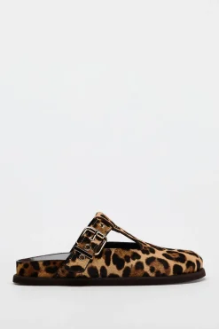 ZUECO PIEL ESTAMPADO ANIMAL